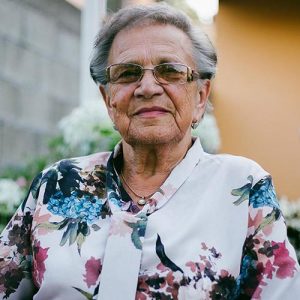 Older woman with glasses