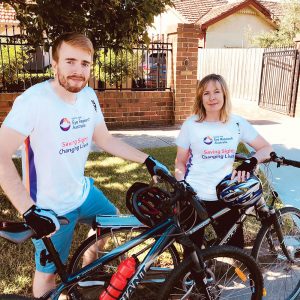 Tanya and Stefan on bikes