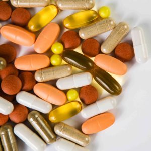 Tablet and capsules in various shapes and colours