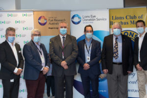 Brendon Gardner (RVEEH CEO), Graeme Pollock, Tony Holland (DonateLife Victoria General Manager), Keith Martin, Alf Hawken, Peter van Wijngaarden