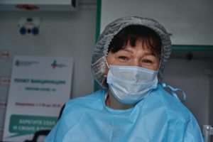 Nurse in scrubs