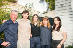 The Morton family Andrew, Billy, Tess, Beth and Sofia.