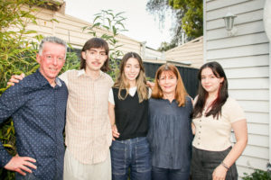 The Morton family Andrew, Billy, Tess, Beth and Sofia.